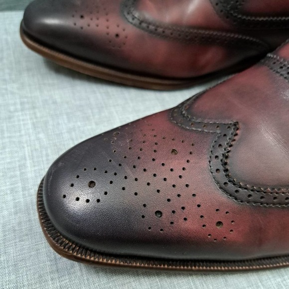 Size 12  Russo Wingtip Oxfords Derby Leather Casual Men’s / D8 main image 11